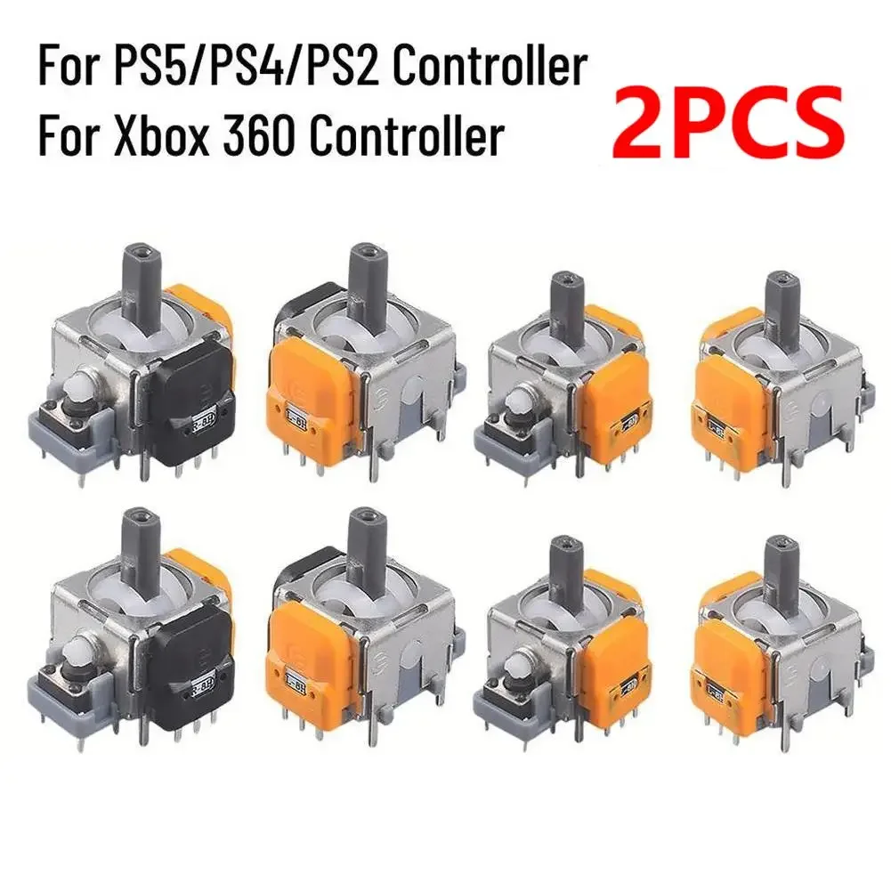 3D 아날로그 조이스틱 센서 모듈, 엄지 스틱 교체, 플레이스테이션 PS4, PS5 컨트롤러 홀 효과 조이스틱 센서, 2 개