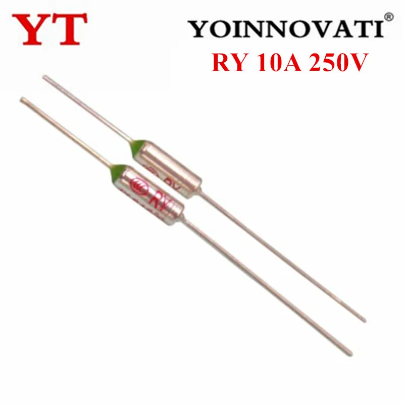 5 szt. TF bezpiecznik termiczny r. 10A 250V przełącznik termostatu kontroli temperatury 65-285 73 85 133 142 152 172 185 192 216 227 240 stopni C