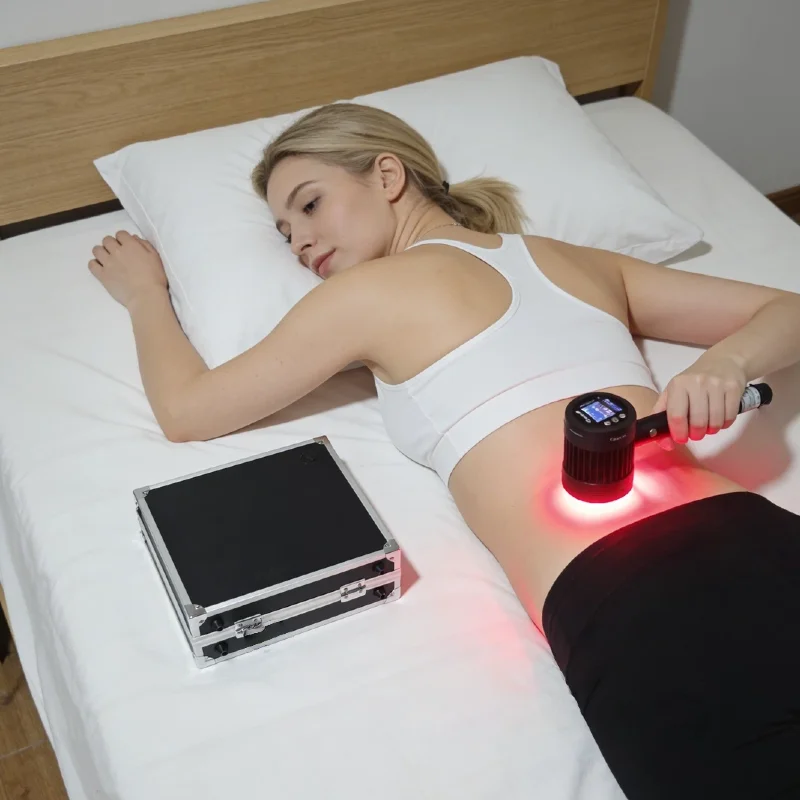 

High Power 5W 1295mw 808nm Laser Therapy, Handheld LLLT Device for Knee Arthritis Chronic Pain Tennis Elbow Home Recovery