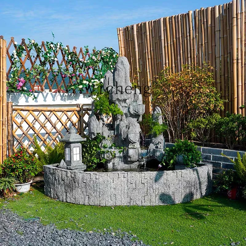 zz courtyard flowing water outdoor landscape office villa lucky landscaping rockery housewarming gift ornament