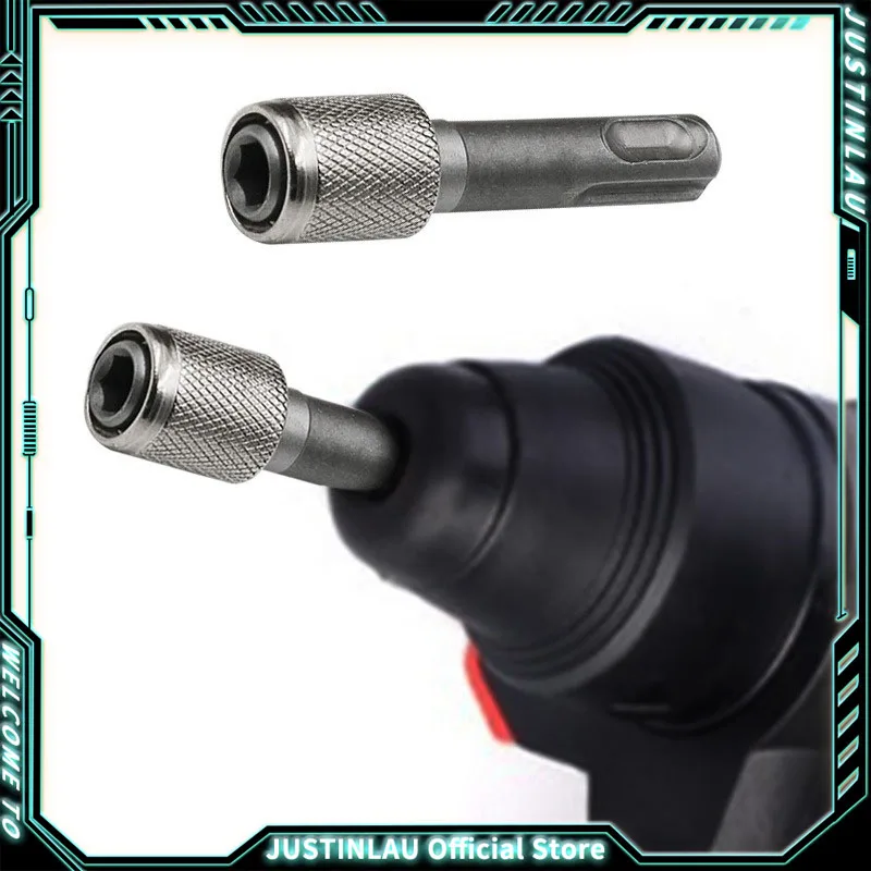 1Pcs Convert To 1/4 Hex Shank Adapter Hexagonal Converter Electric Hammer Power Screwdriver Bit Holder Socket Impact Driver
