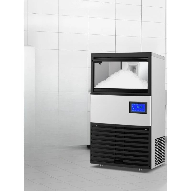 Snowflake ice machine, commercial automatic ice crusher, granular hot pot restaurant sashimi ice plate seafood all-in-one