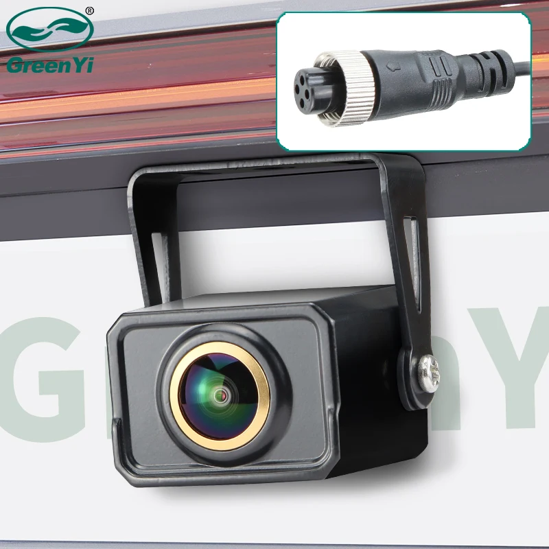 GreenYi AHD1080P PAL System Aviation 4 Pin Head Fisheye Lens HD Car Rear View Camera Universal Night Vision Vehicle Rever GP555