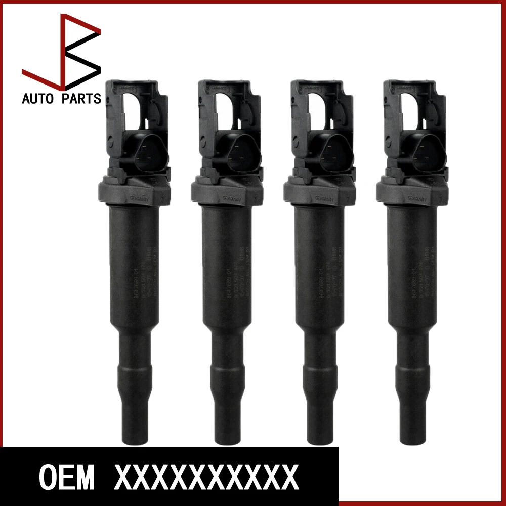 

4 шт./лот OEM 0221504470 12137594937 Замена катушки зажигания подходит для BMW-325I 325Ci 328I 330Ci 335I 525I X3 X5 M54