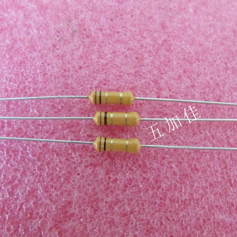 10-100pcs imported LCA041001008JDE00 1 Euro 1R 1/2W 5% carbon film color ring resistor