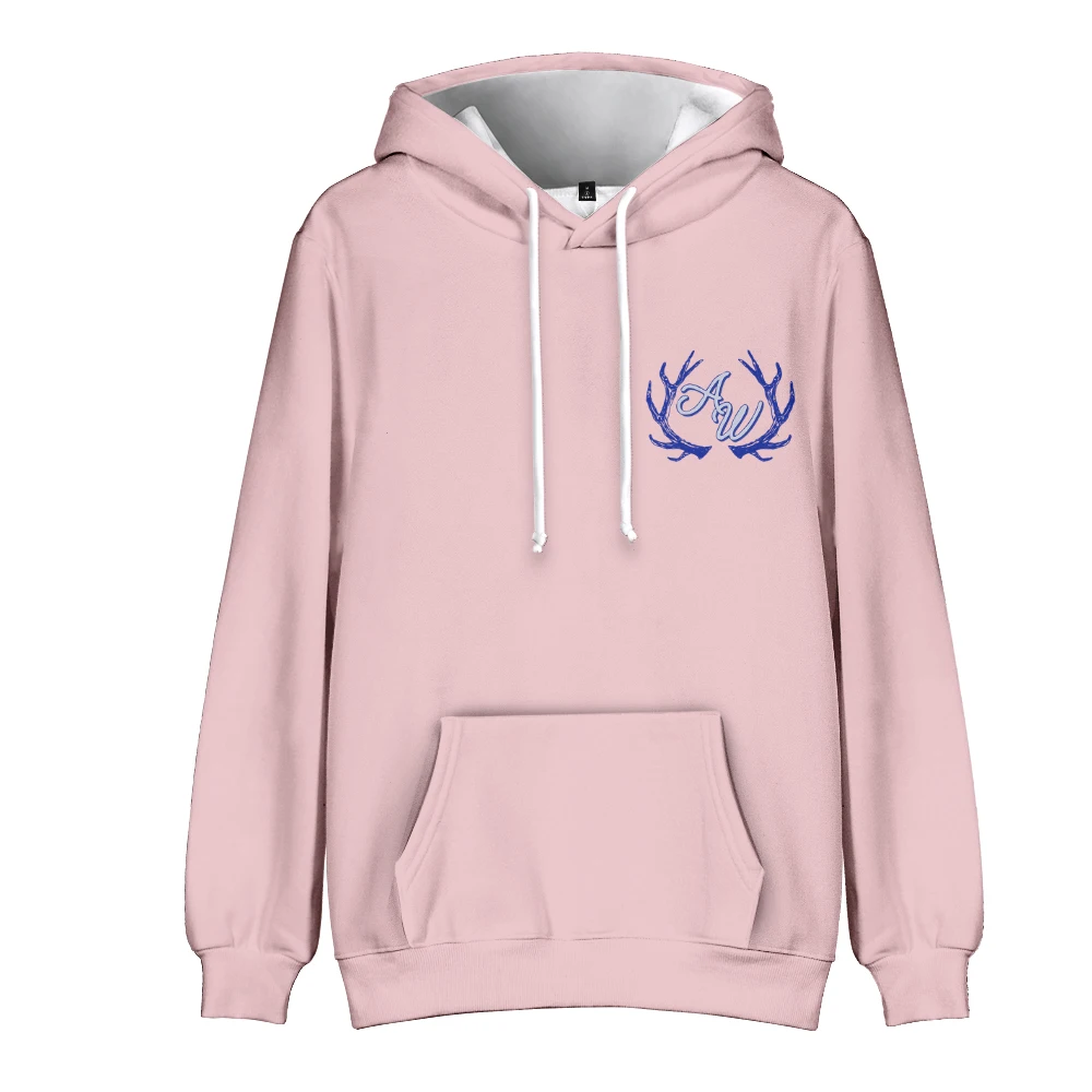 Anne Wilson Merch Hey Girl Boot Hoodie rosa, moda streetwear de manga comprida, moletom masculino, estilo casual feminino, roupas da moda