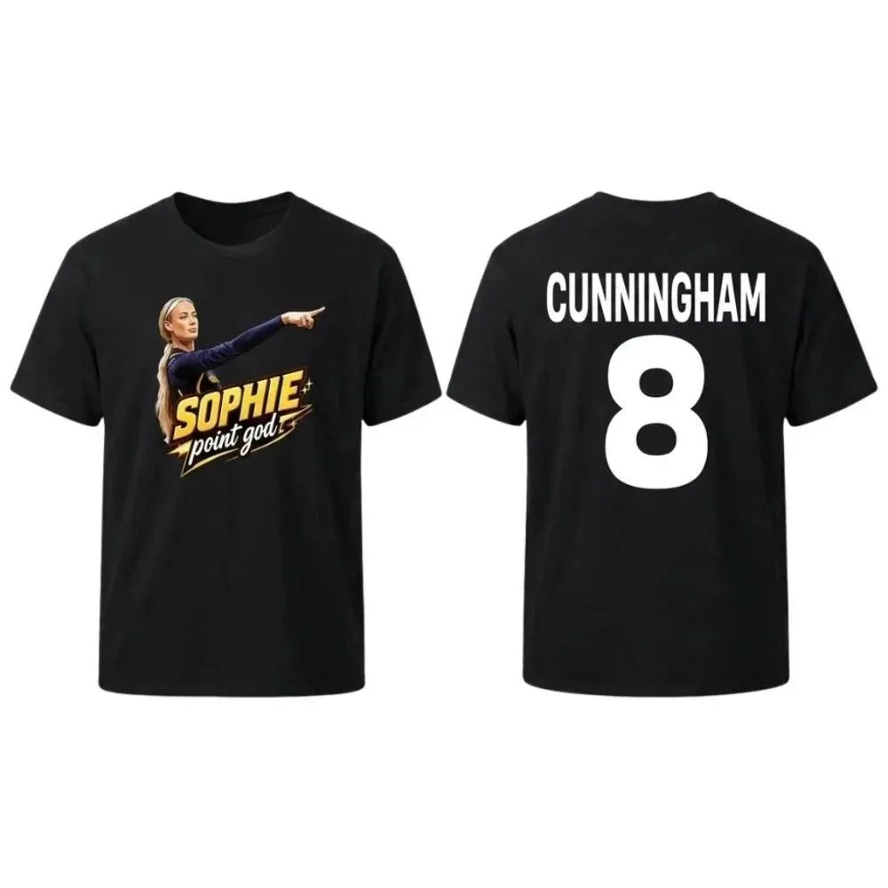 Sophie Cunningham Point God 2026 Meme Graphic 8 Summer T Shirt Cotton Men Women Y2k Popular Oversized Casual Fashion Tshirt Top