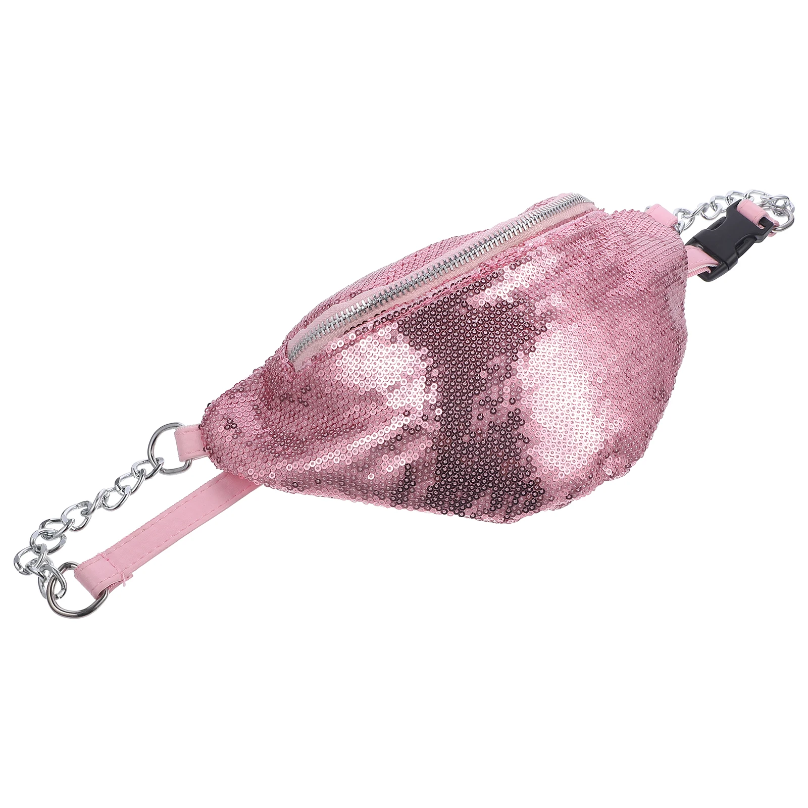 

Sequin Cross Body Bag Women Fashion Waist Pack Stylish Fanny Bag Chest Pack Travel Running Phone Key Card Cash