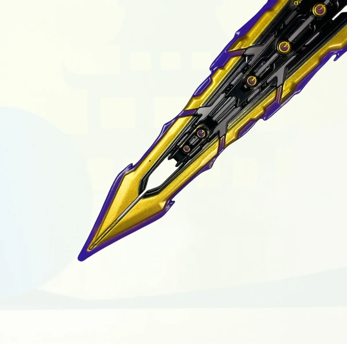 6.3-calowy Valorant Chaos Balisong Metalowy Katana Oryginalny Miecz Samurajski Nóż Ninja Katana Sabre Akcesoria do Cosplay Rekwizyt Zabawka