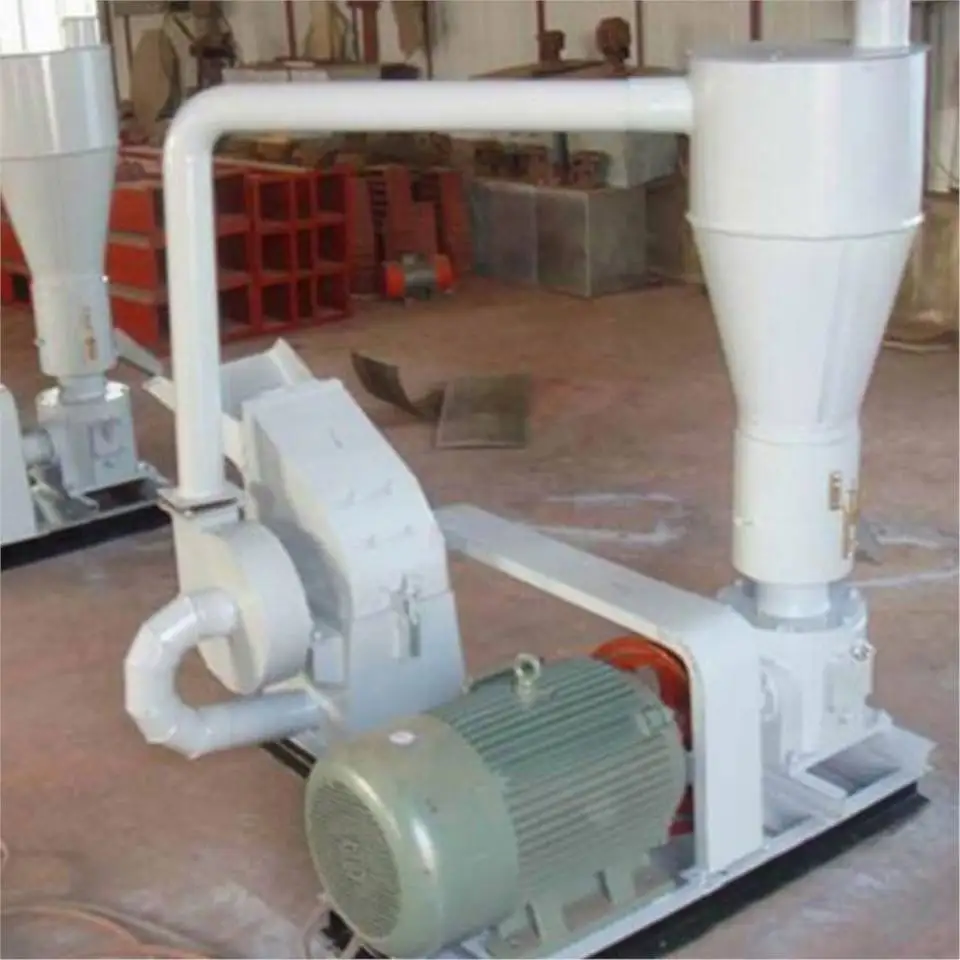 Biomass Wood Pellet Machine High Efficiency Industrial Electric Wood Pellet Crushing Machine 100-300 KG/H Wood Chipper Shredder