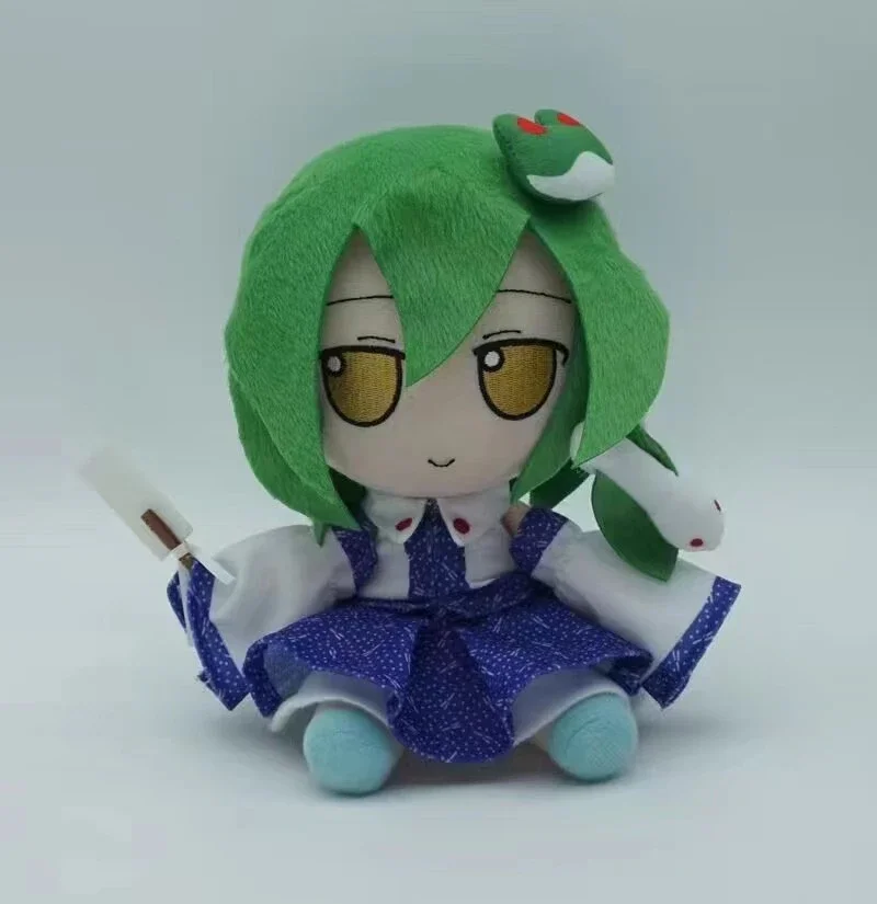 20cm Anime TouHou Project Cosplay Kochiya Sanae Fumo Cute Lovable Soft Cartoon Dress Up Plush Doll Toy for Kids Present Gifts