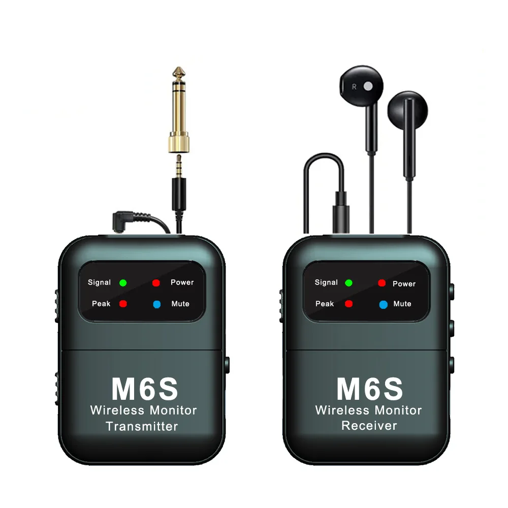 Wireless In-Ear Monitor 2.4G Stereo Studio Band Rehearsal Live IEM Transmitter Receiver