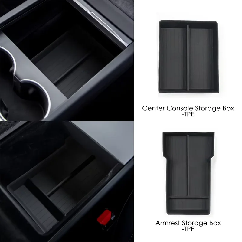 ل تسلا نموذج Y L العرعر 2026 صندوق تخزين نموذج 3 2025 هايلاند مركز وحدة التحكم مسند الذراع غطاء صينية تخزين ترتيب الملحقات