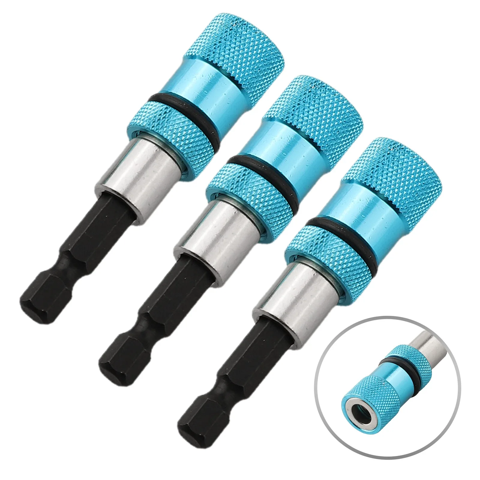 

Black Hex Shank Drill Bit Portable Drill Bit Holder Strong Magnetic Tip Versatile Tool For Accurate Installations