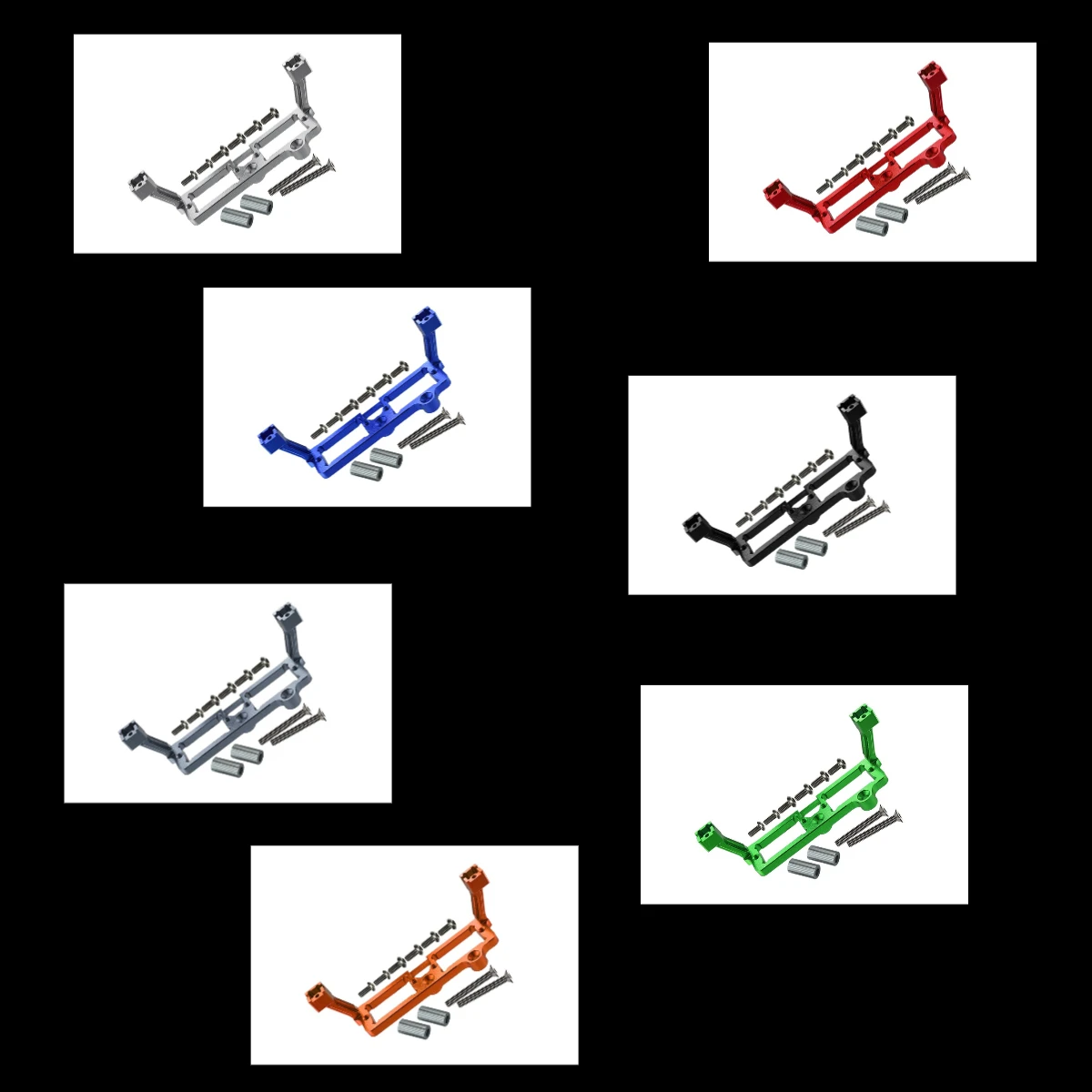 

GPM Aluminum F&R Gear Box 2-Speed Diff Lock Servo Mount For TRAXXAS 1/10 TRX4