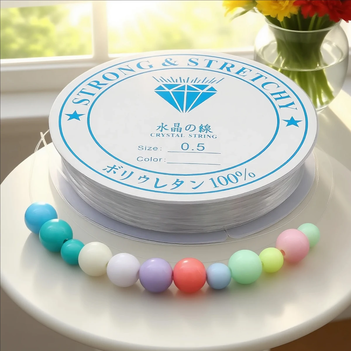 0.2-0.8mm Clear Nylon Beading Wire Jewelry String Cord for DIY Bracelet Necklace Jewelry Making Strong Beading Thread 8-100m/Rol