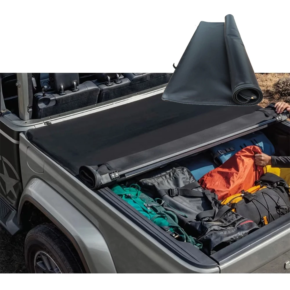 

Waterproof Manual Soft Roll-Up Tonneau Cover for Ford Ranger T6/T7/T8 GMC F150 NP300 for Tundra 4x4