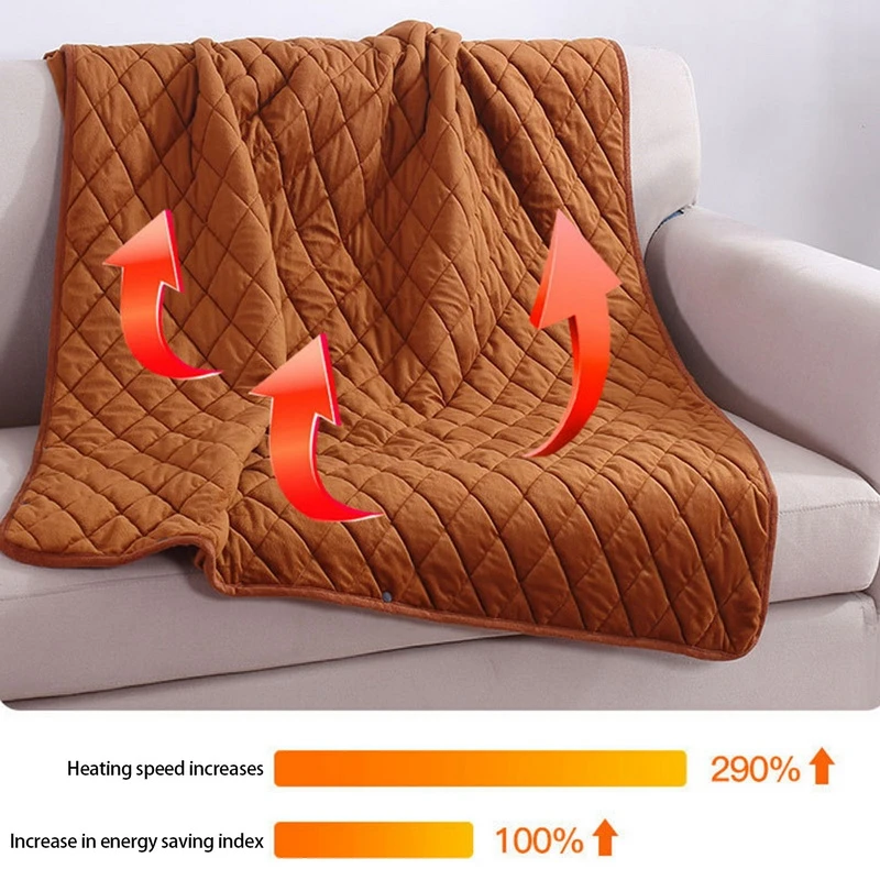 Blanket Powered By Power Bank Winter Bed Warmer USB Heated Blankets Body Thicker Heater Bed Warmer Machine