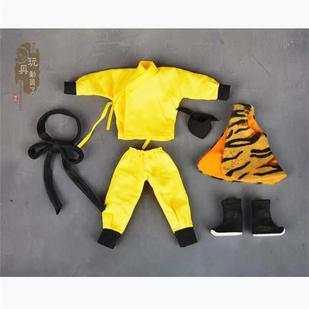 YYDS 1/12 soldado Sun Wukong Tigre chaleco con estampado conjunto de ropa modelo de juguete apto para cuerpo de figura de acción de 6 pulgadas en Stock