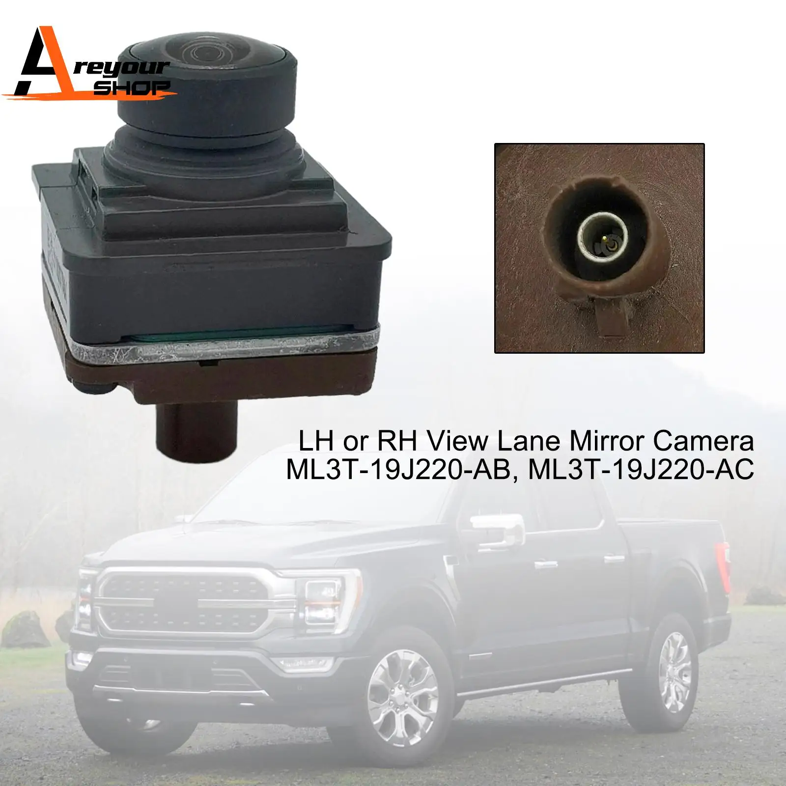 

View Mirror Camera ML3T-19J220-AC for Ford F-150 Mustang Mach-E Expedition