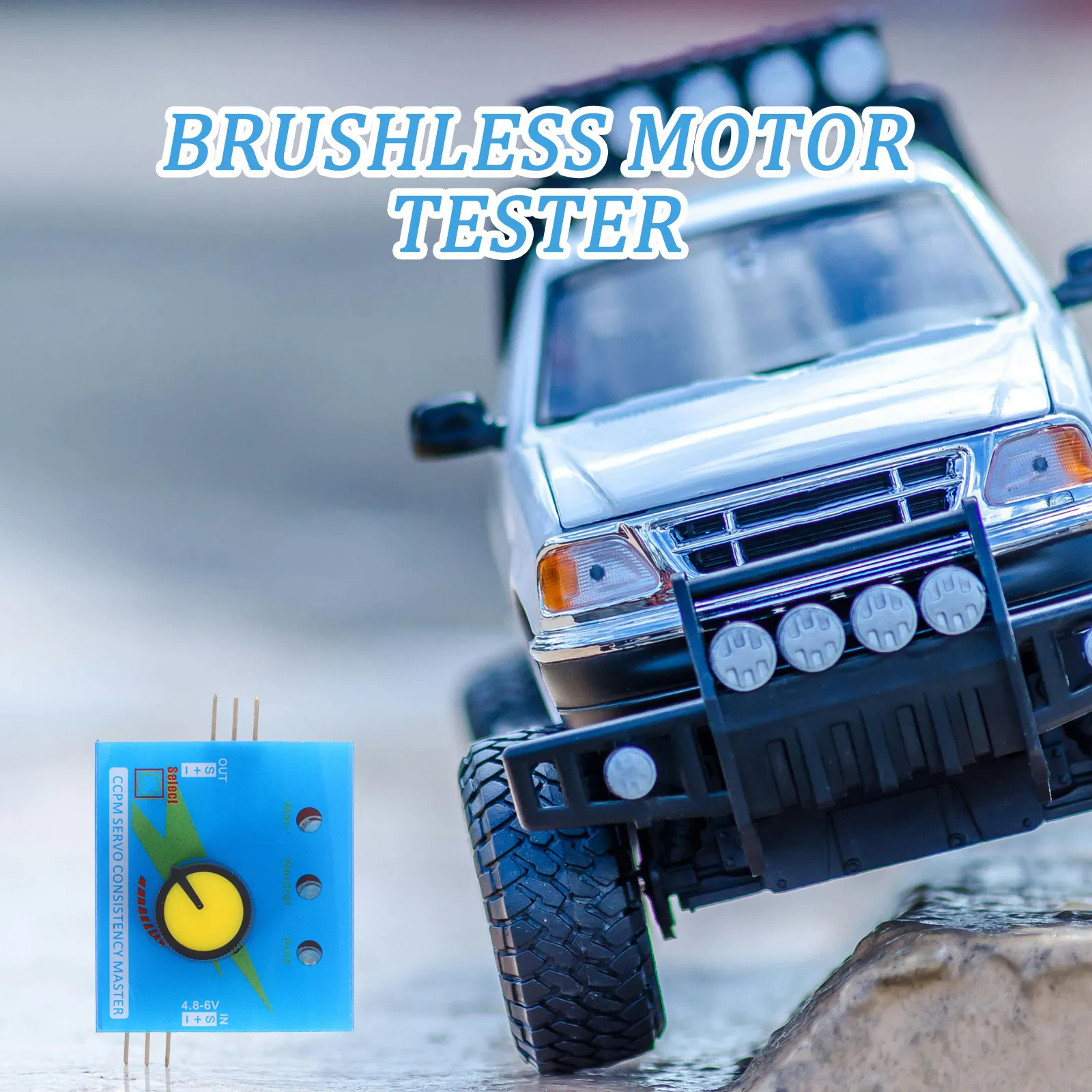 Motor Tester for Rc Models with 3-Gear Indicator Lights Precision Debugging Tool Digital Motor Tester Multi Function view 4