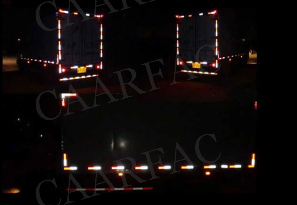 Red/White/Orange Safurance Bike Truck Trailer Car Plastic Reflective Reflector Workplace Safety Night Safety Warning Sticker