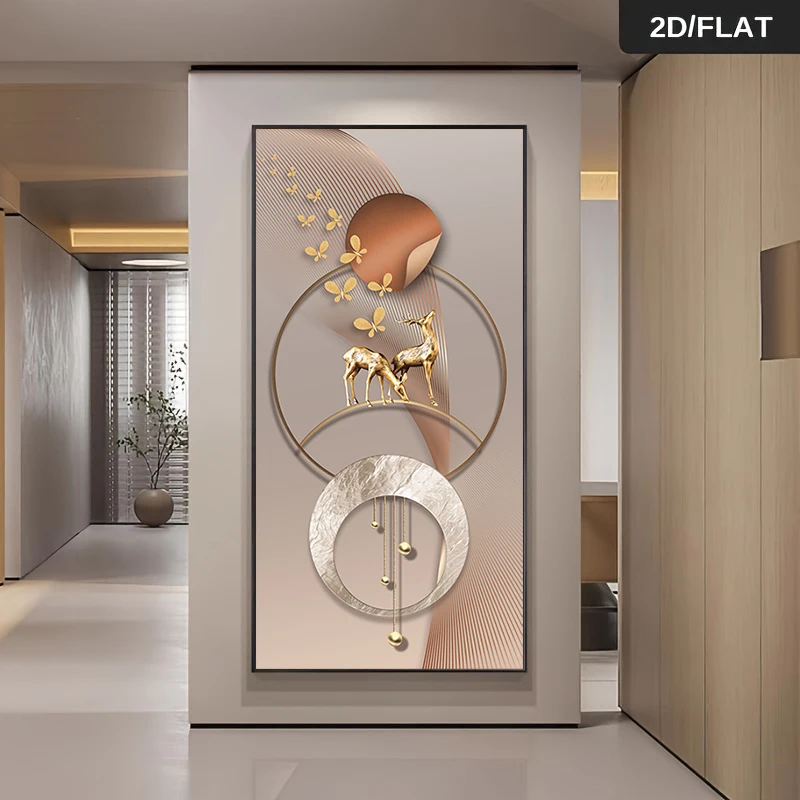 Nordic Luxury Elk Wall Art 2