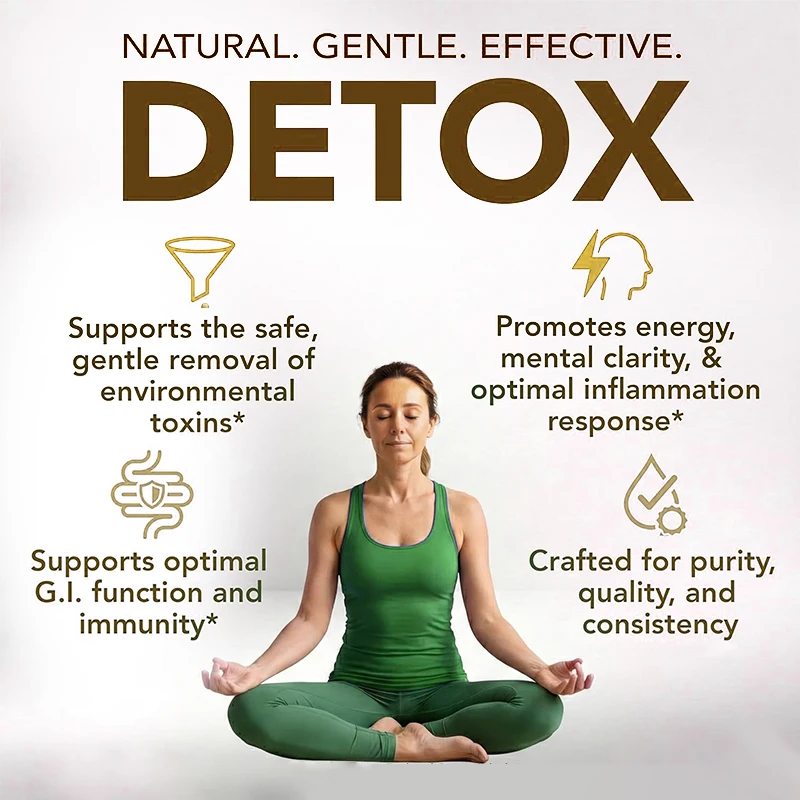HOLUCKS Zeolite Cleanse Detox Capsules, Support Full Body Liver Colon Detox, Toxin Removal & Gut Health for Daily Wellness