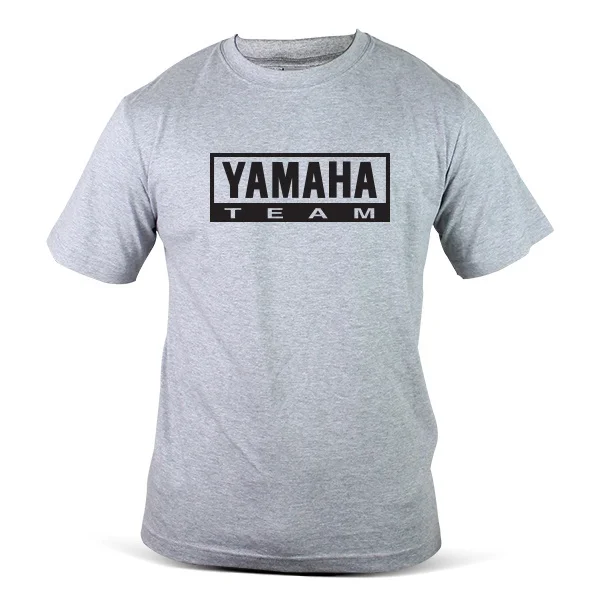 Yamaha Logo Printed T-shirt for Men, Unisex Pure Cotton Sweat-absorbing and Quick-drying Cycling T-shirt