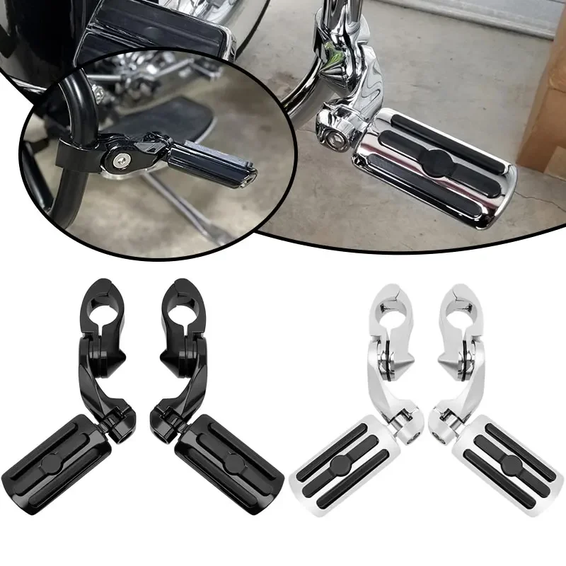 32mm 1-1/4" Chrom Motorrad Autobahn Fußrasten Fußstütze Motorschutz Fußrasten Für Harley Honda Yamaha Road King CVO Street Glide