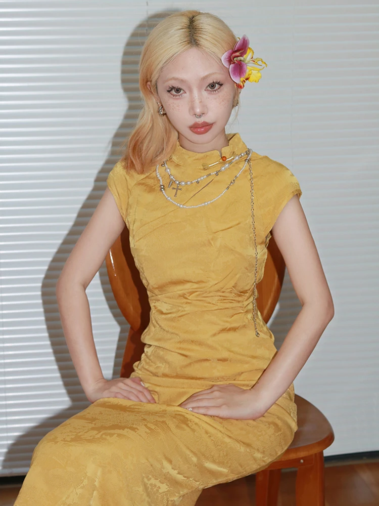

Swag New Chinese Sle Wedding Dr Luxury Heavy Embroidery Reformed Long Qipao Dr for Engagement And Wedding