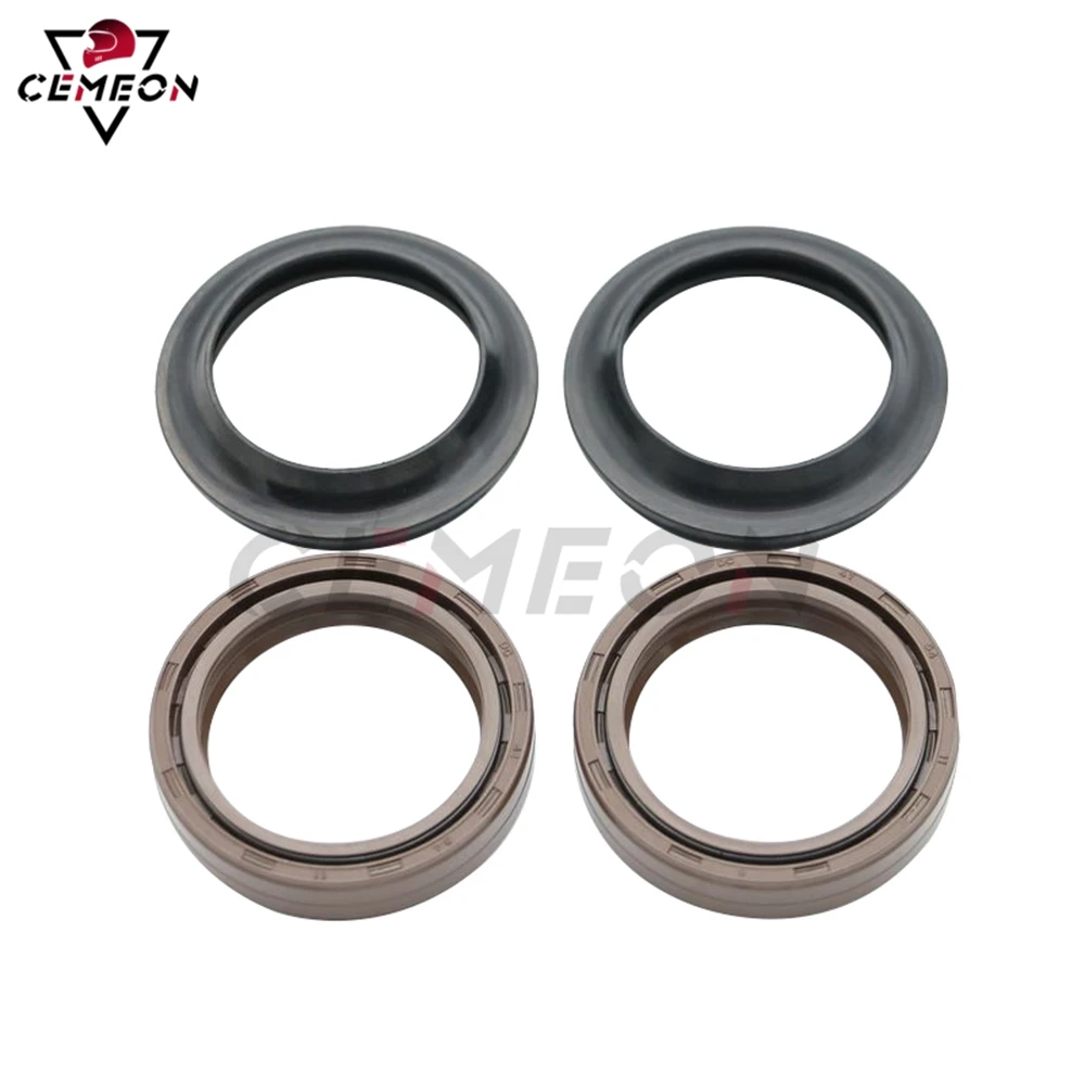 For Kawasaki Z300 Ninja 250R EX250J 500 500R EX500D ER-5 500 ER5 Motorcycle Front Shock Absorber Oil Seal Dust Seal Fork Seal