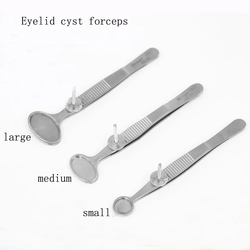 stainless steel meibomian gland cyst tweezers eye with tweezers double eyelid cyst clip granuloma clip