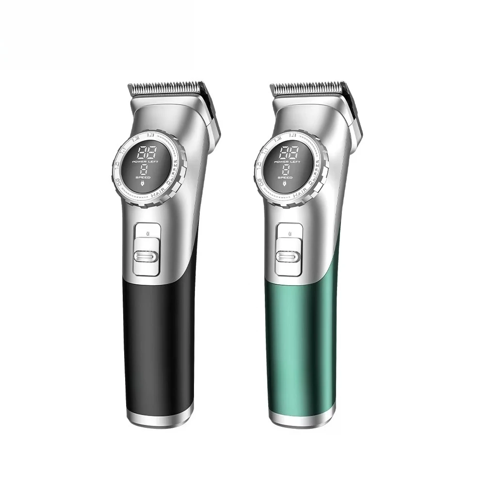 Watch Display Adjustment Dial Design Hair Clipper Professional Barber Use Powder Metallurgy Blade Hair Trimmer