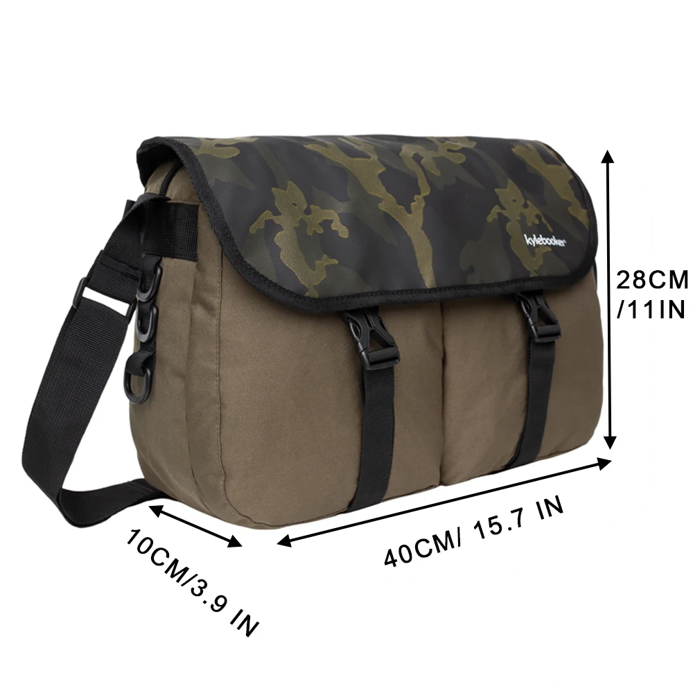 Kylebooker Trout Fishing Bag Fly Fishing Crossbody Shoulder Tackle Bag with Removable Waterproof Pouch