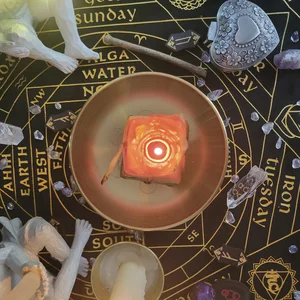 Ritual Pagan Nampan Pentagram Piring Alter Tempat Lilin Piring Pembakar Dupa Piring Perhiasan Batu Kristal Aksesori Dekorasi Rumah 6 piring kristal penjualan terbaik - №