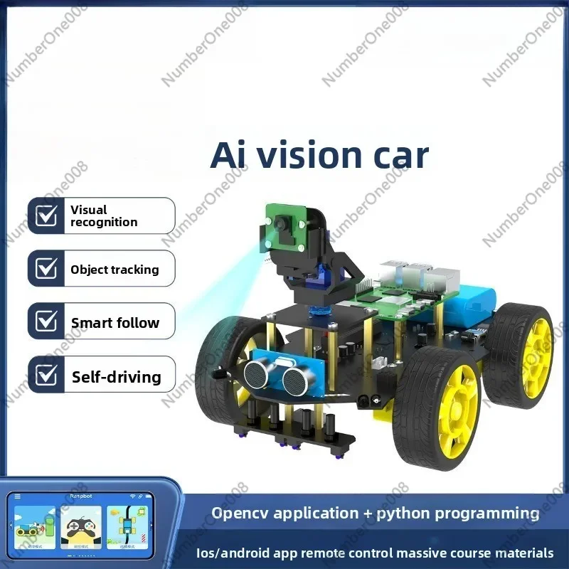 Smart Vision Car Ai Development Board Camera Video Recognition Robot Wifi Kit