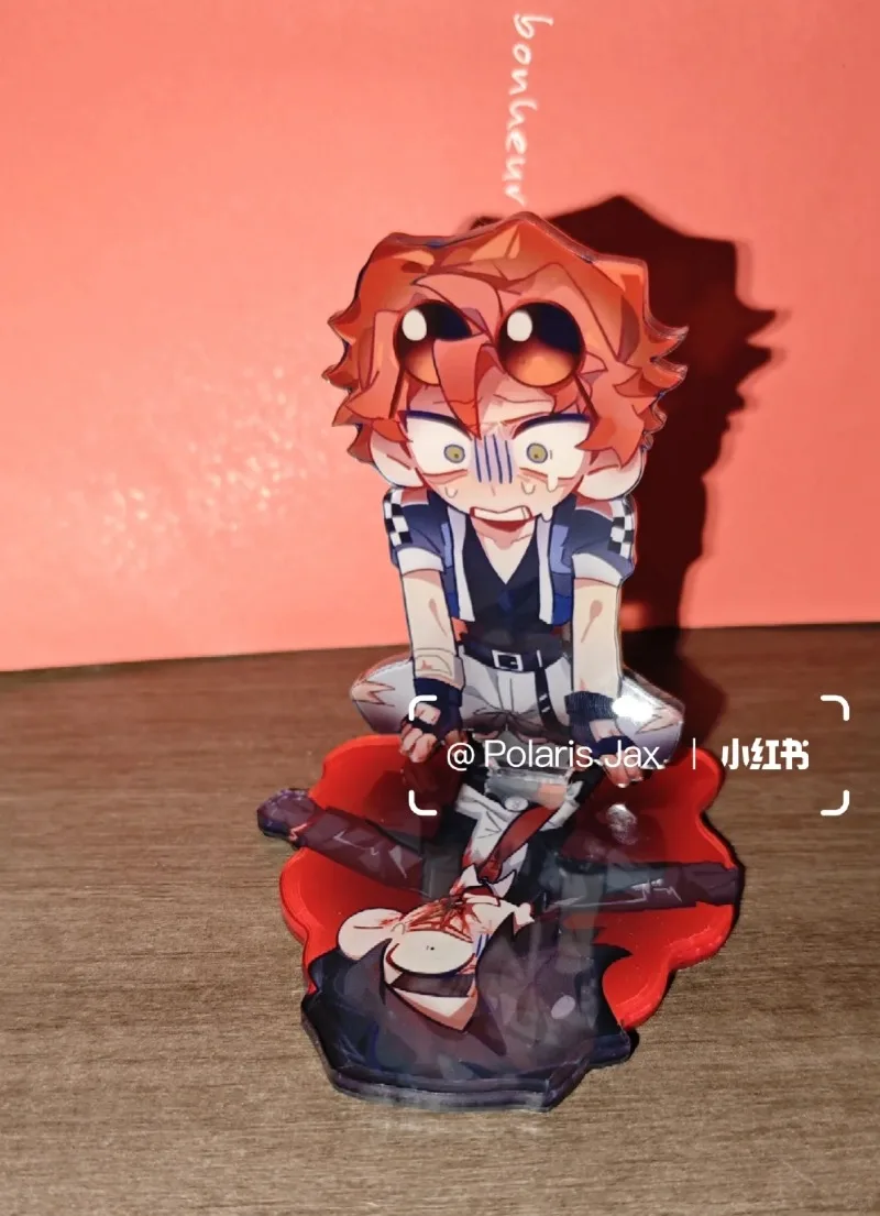 ‌ ‌ Curso de choque de Jackpot ‌   Soporte acrílico, placa muerta, exhibición de figuras, colección de productos de Anime, decoración de escritorio, accesorios de adorno
