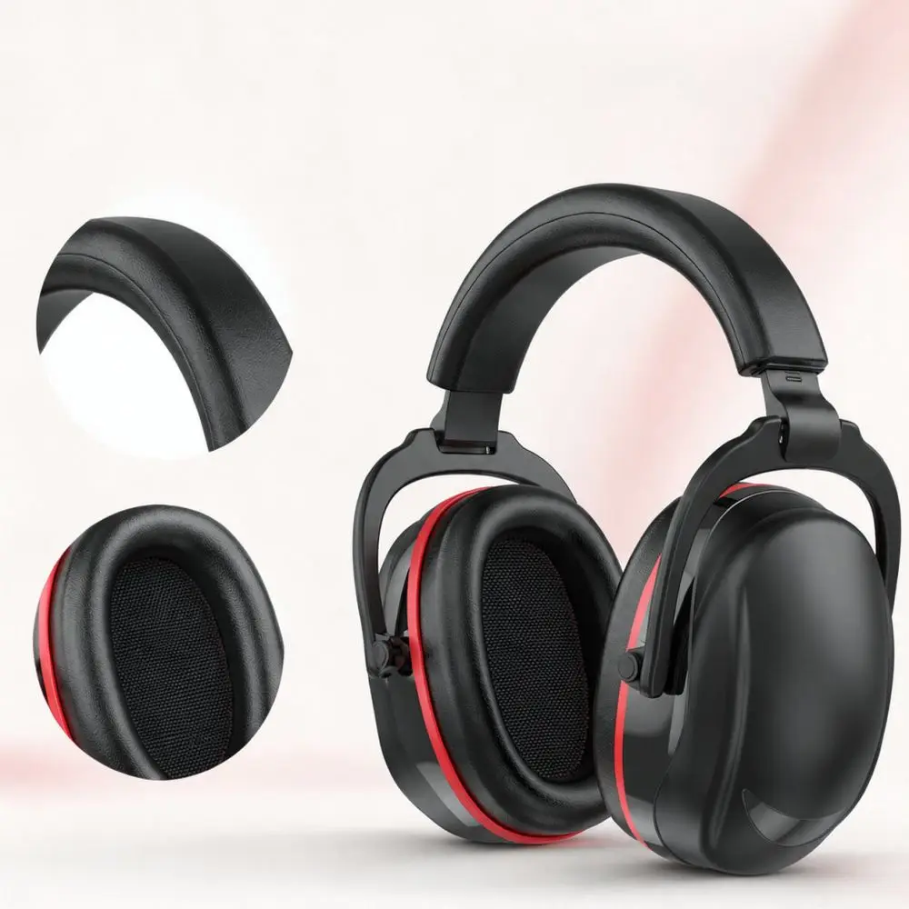 Soft Silicone Ear Muffs Adjustable Hearing Protection Headset For Noise Blocking Sleep Study Work Adult Safety Accessory