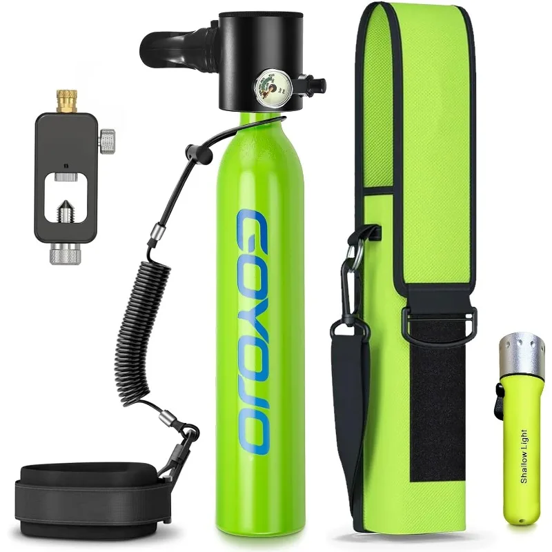 

Portable 0.5L Mini Tank Dive Scuba 5-10 Minutes Underwater Breath Diving Cylinder Oxygen Kits Training 10M Deepest