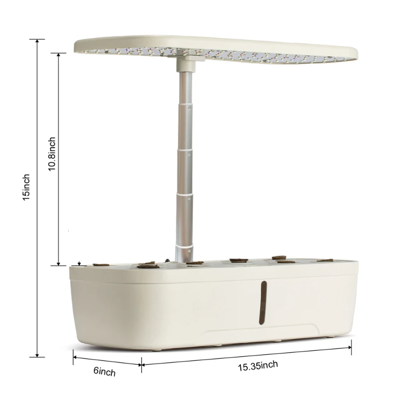 

small home aquaponics planter pot hydroponics mini smart led herb aero garden grow light Kit indoor hydroponic growing systems