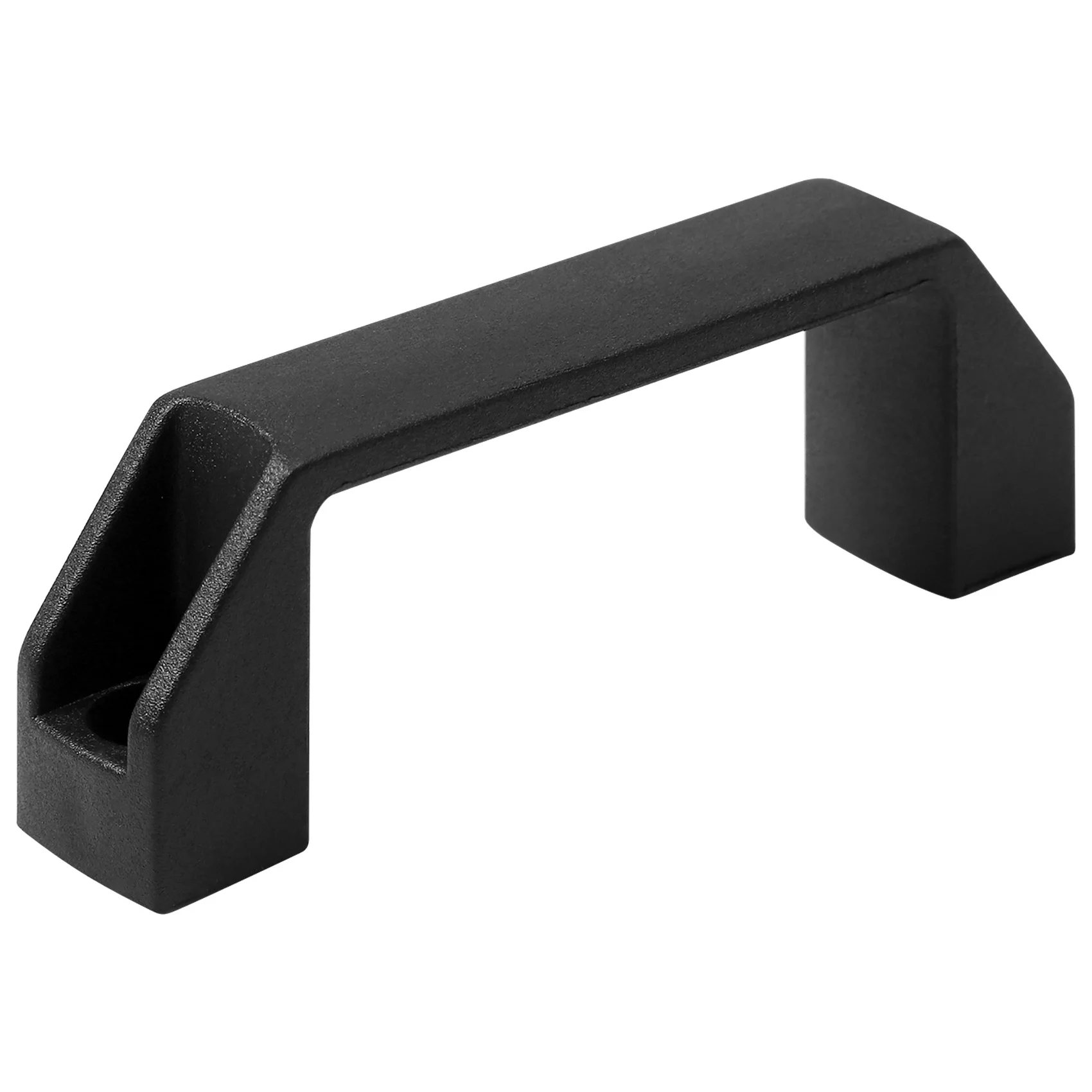 Black 90 mm 8.9 cm hole spacing plastic cabinet drawer pull handle