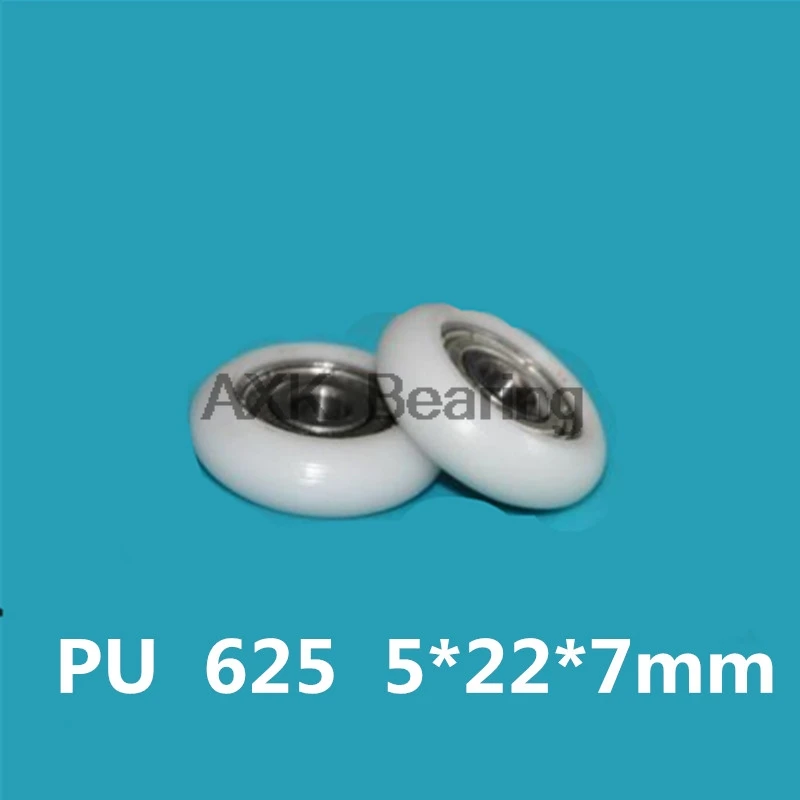 Circular R type injection molded door and window pulley bearing embedded 695/625ZZ size 5*22*7 inner diameter 5