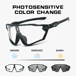 Photochromic Sunglasses Men Women Outdoor Sport Cycling Sun Glasses Bike Bicycle Eyewear MTB Baseball Sunglasses