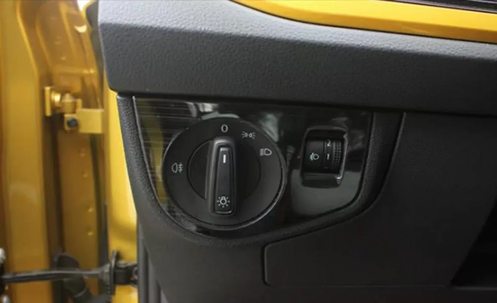 For Volkswagen VW Virtus Sedan 2023-2026 Stainless Steel Car Detector Styling Front Head Fog Light Switch Button Trim Frame
