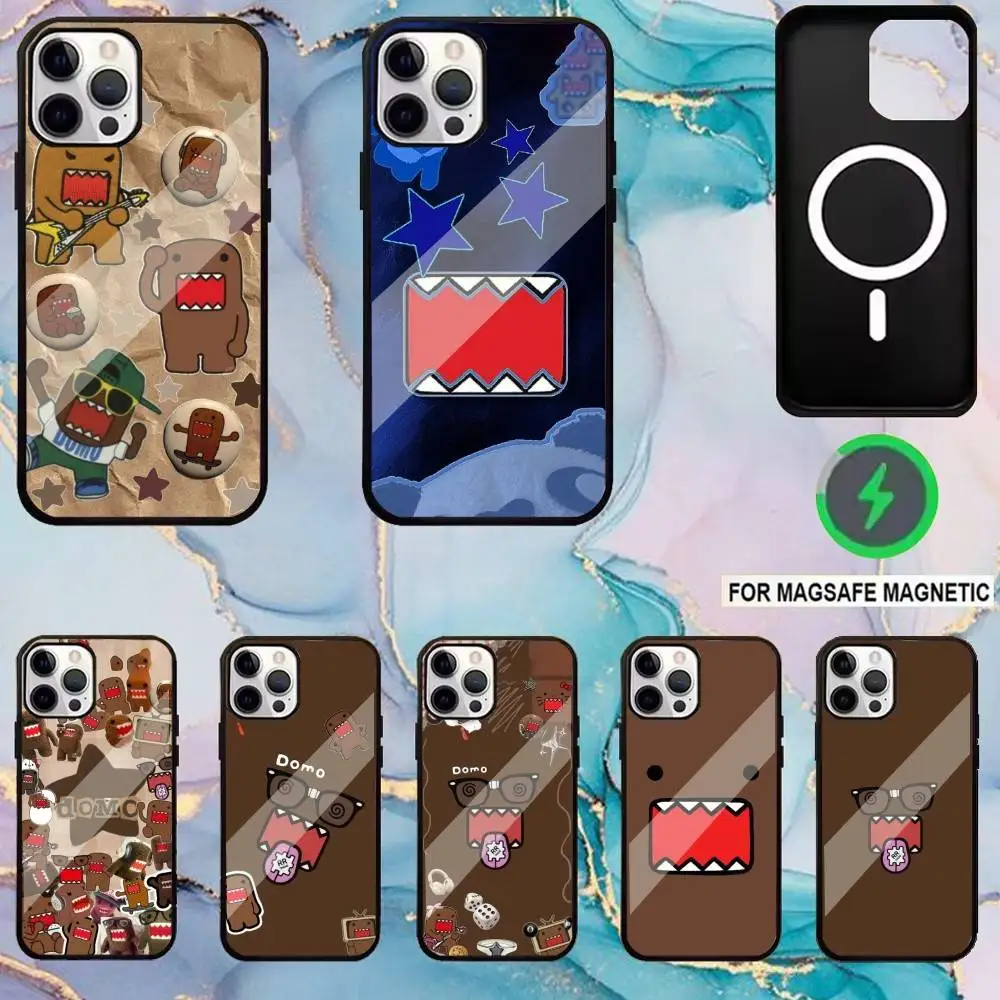 

Cute Domo-kun Phone Case For iPhone17,16,15,14,13,12,11 Plus,Pro Max Magnetic Magsafe Wireless Charging