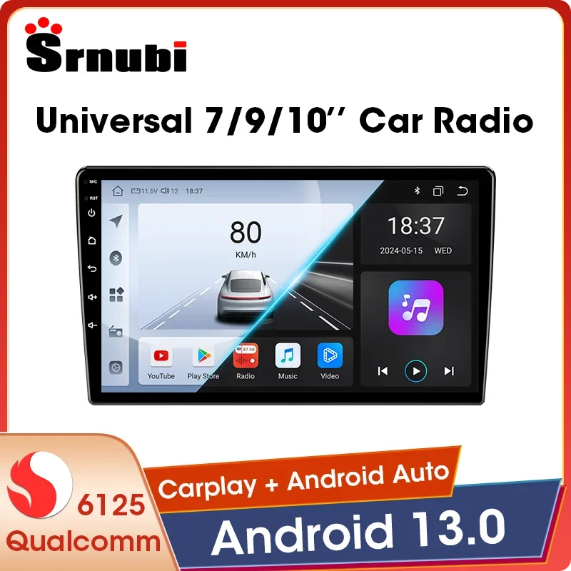 2 Din Android 12 Auto Carplay Car Radio Multimedia Player Universal Stereo for Volkswagen Nissan Hyundai Toyota Kia Suzuki Lada