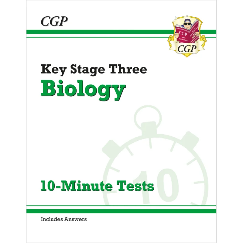 New KS3 Biology 10Minute Tests With Answers CGP Books Coordination Group Publications 9781789085792 Book
