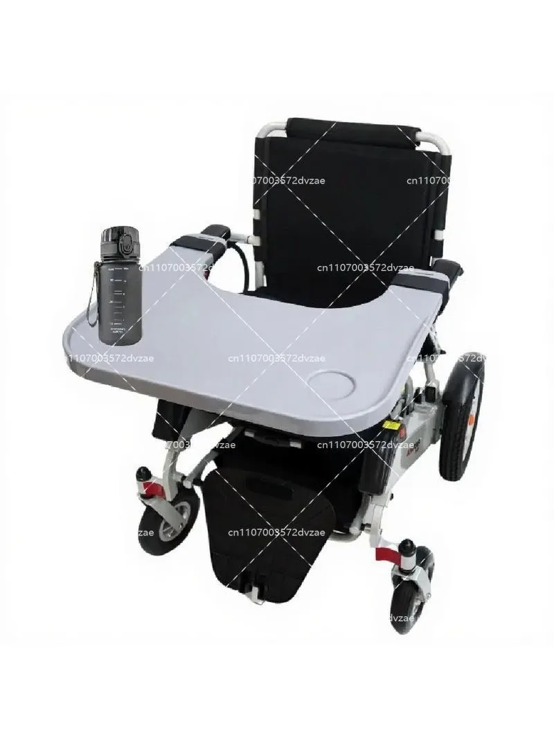 Electric Wheelchair Dining Table Board, Adjustable Dinner Tray for Disabled