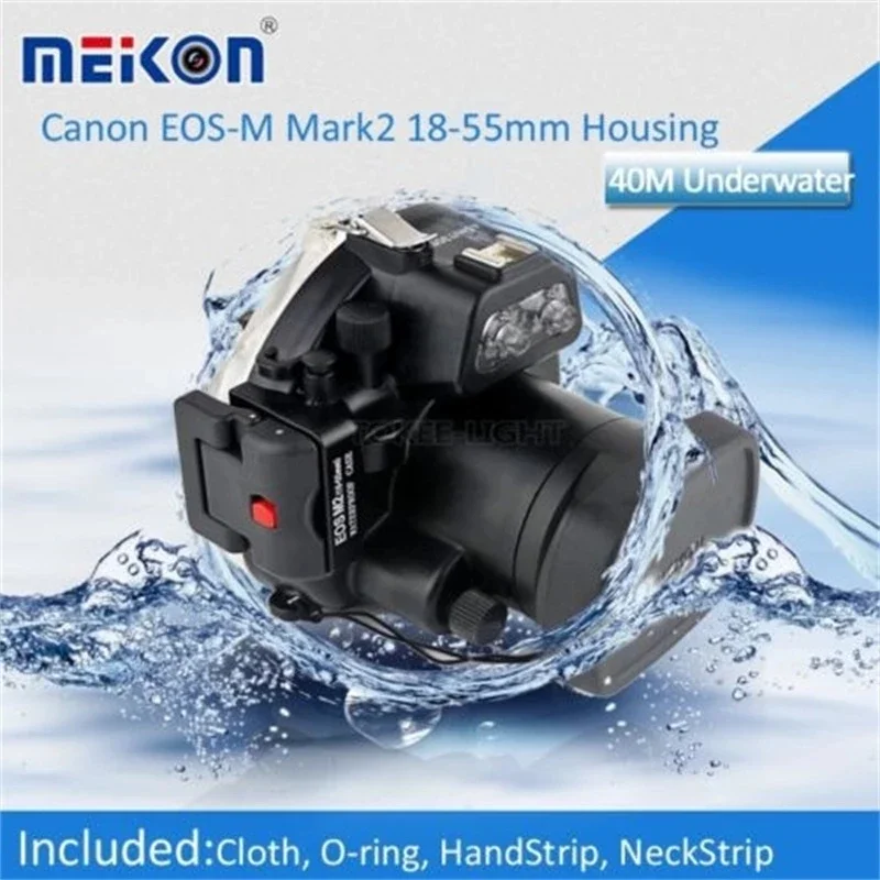 Dropshipping 40M Waterproof Underwater Camera Housing Hard Case for M3 M2 22 mm 18-55mm Lens